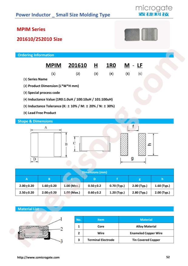 MPIM252010E1R0M-LF