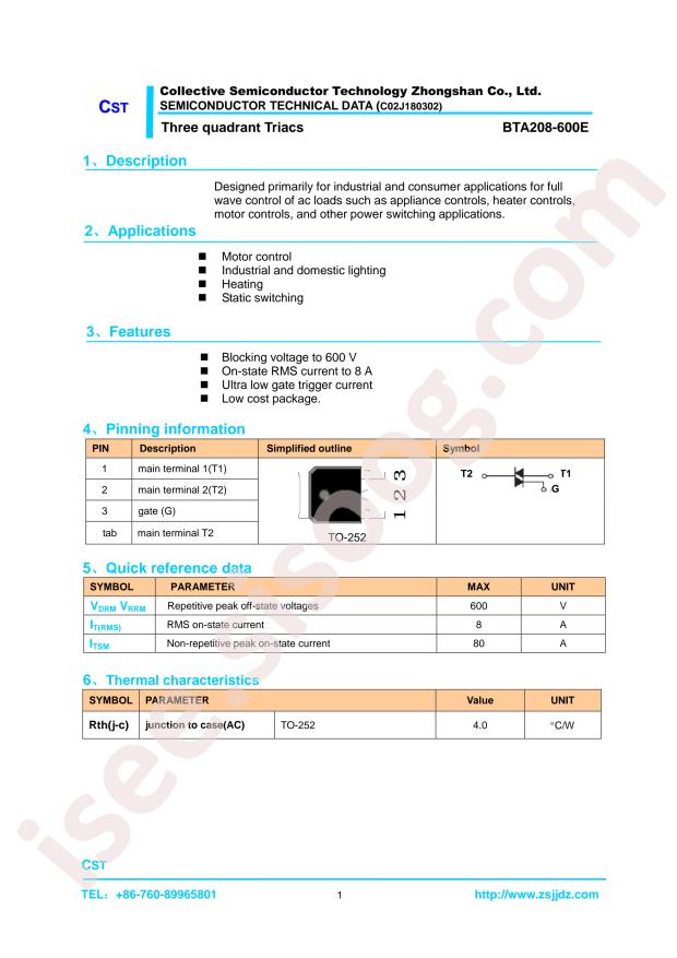 BTA208-600E