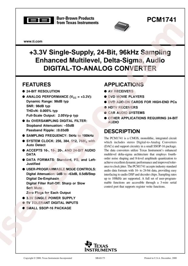 PCM1741E/2K