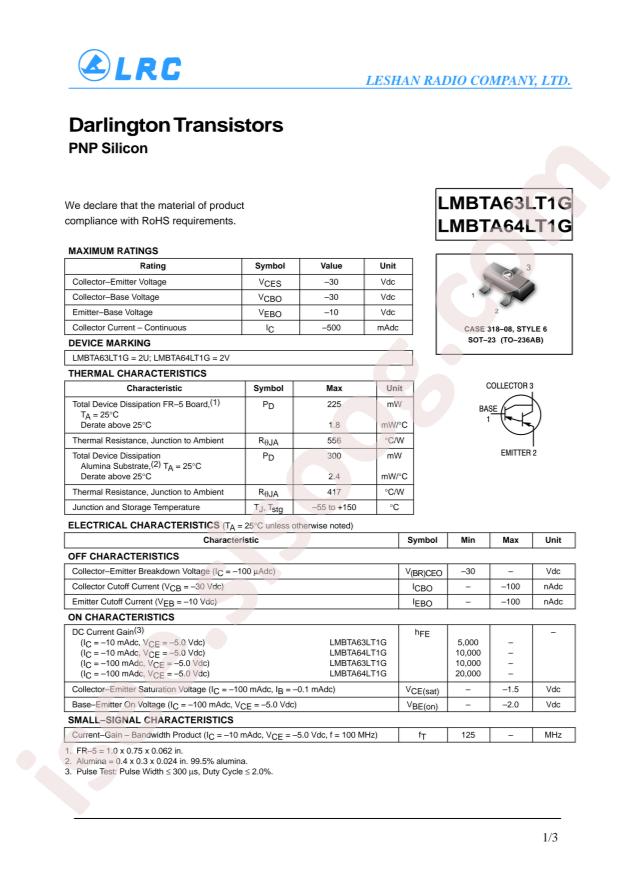 LMBTA64LT1G