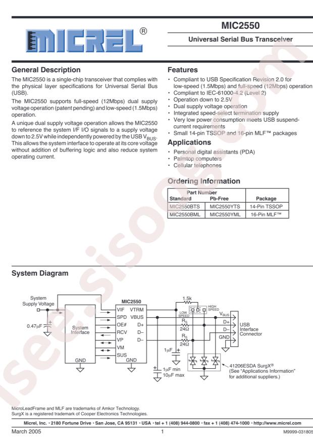 MIC2550YTS-TR