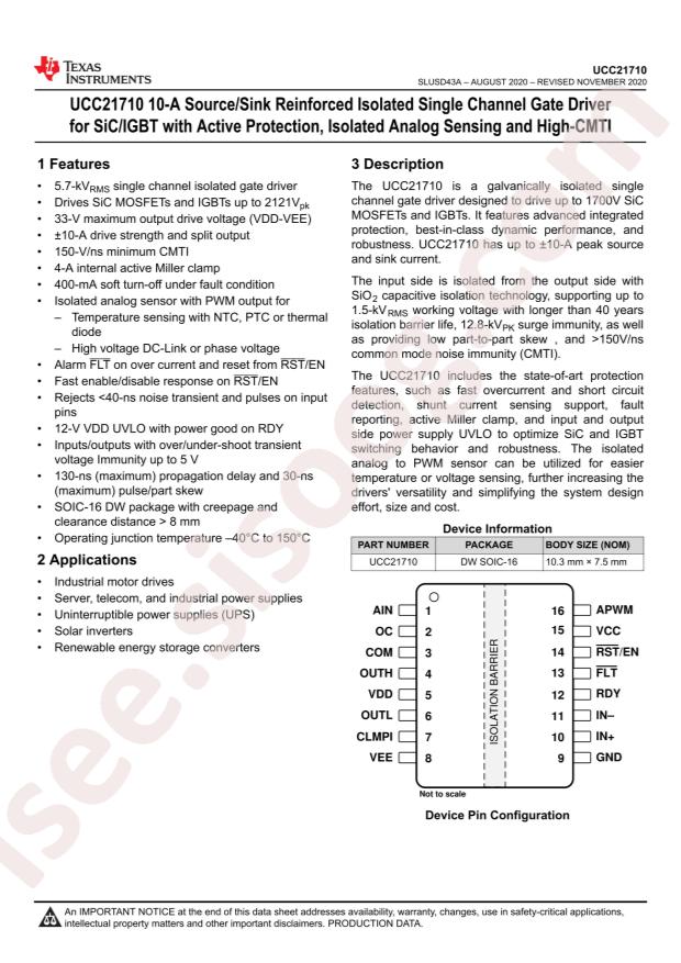 UCC21710DW