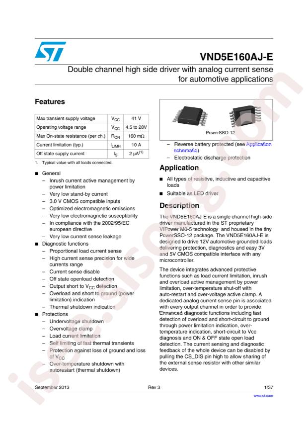 VND5E160AJTR-E