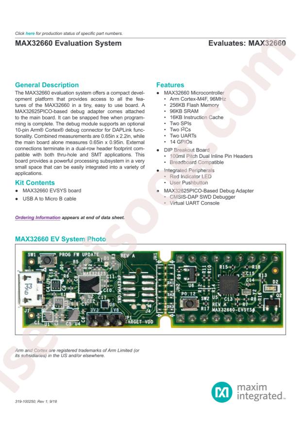 MAX32660-EVSYS#