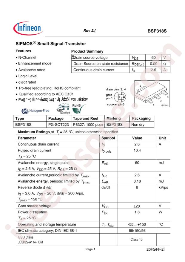 BSP318SH6327