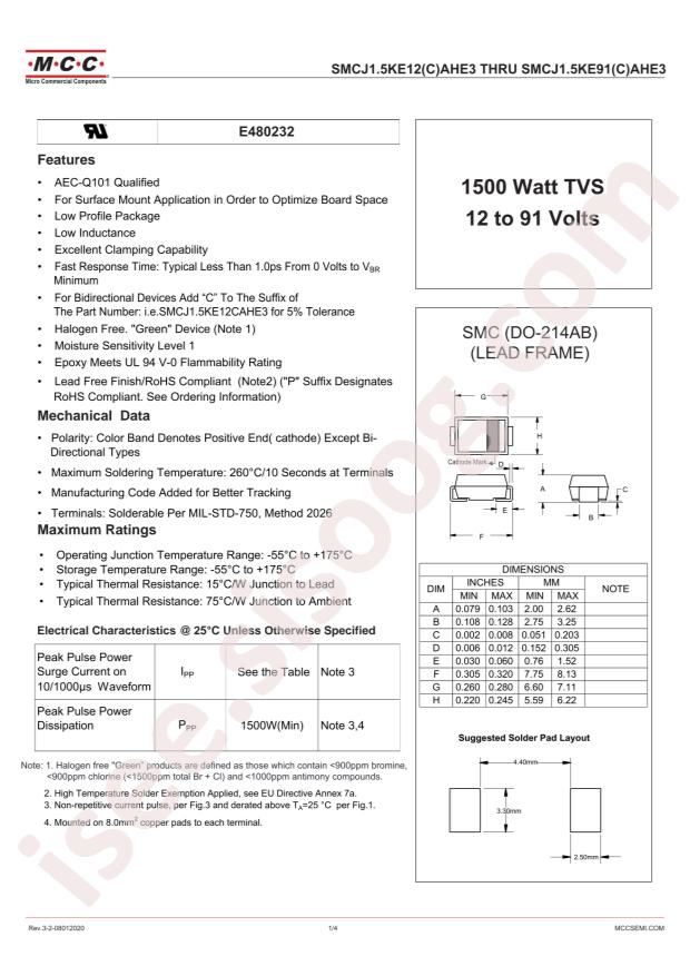 SMCJ1.5KE33AHE3-TP