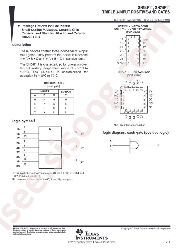 SN74F11DR