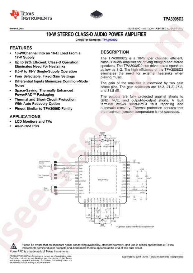 TPA3008D2PHP