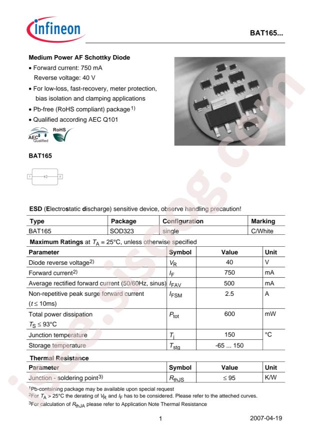BAT165E6327