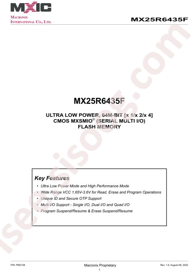 MX25R6435FZNIL0