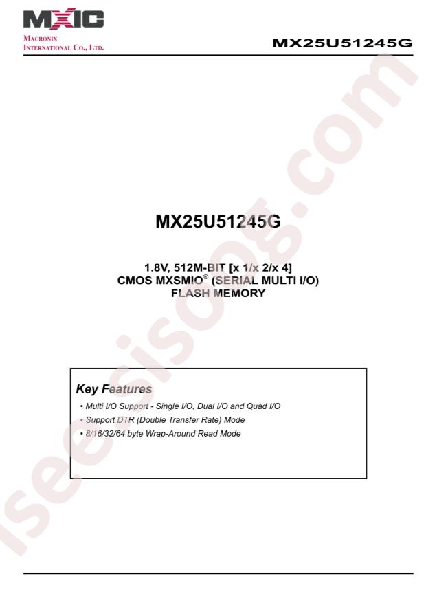 MX25U51245GXDI00