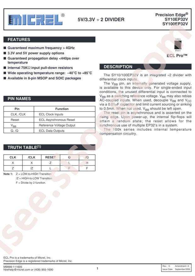 SY100EP32VZG