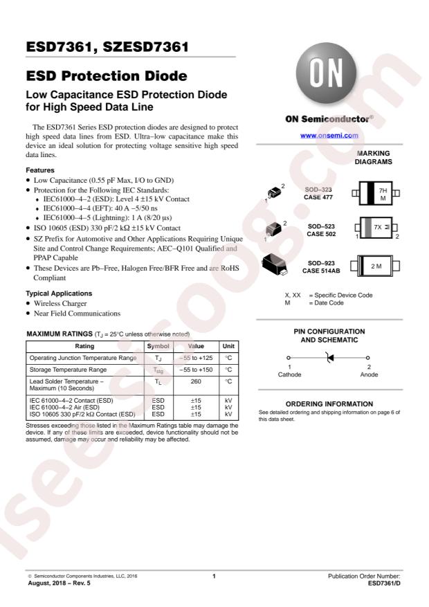 ESD7361HT1G