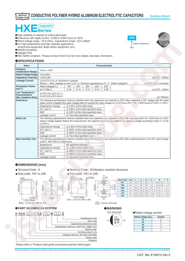 HHXE250ARA331MJA0G