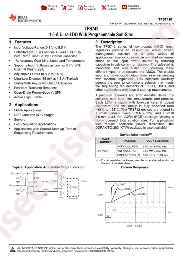 TPS74201RGRT