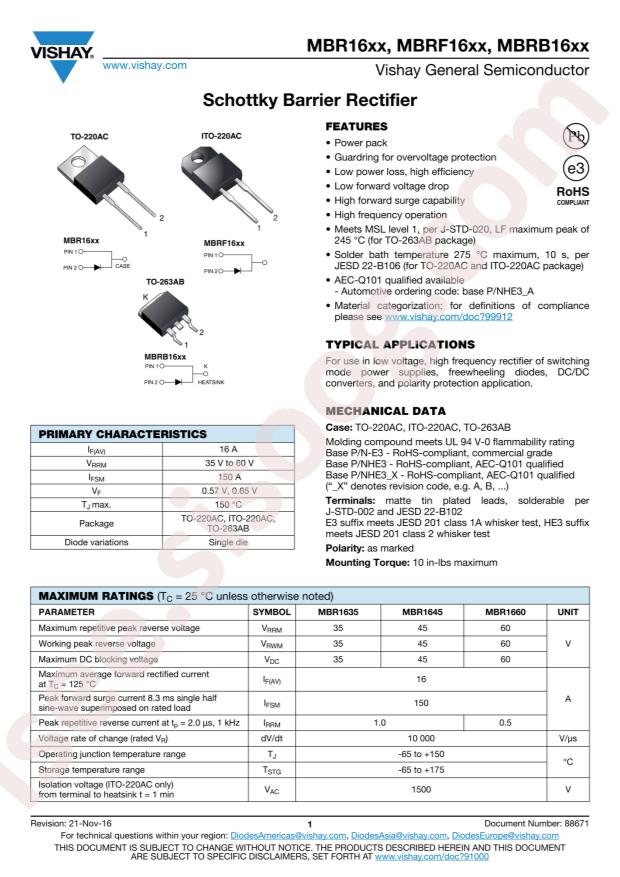 MBRB1660-E3/45