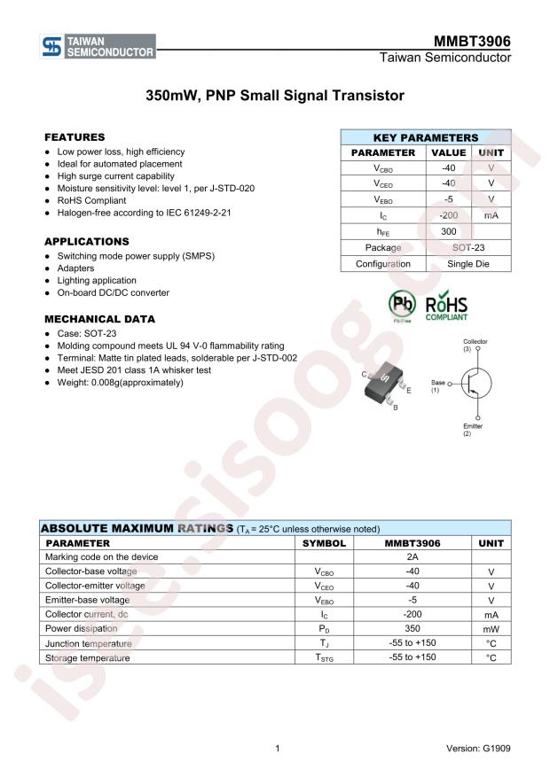 MMBT3906 RFG