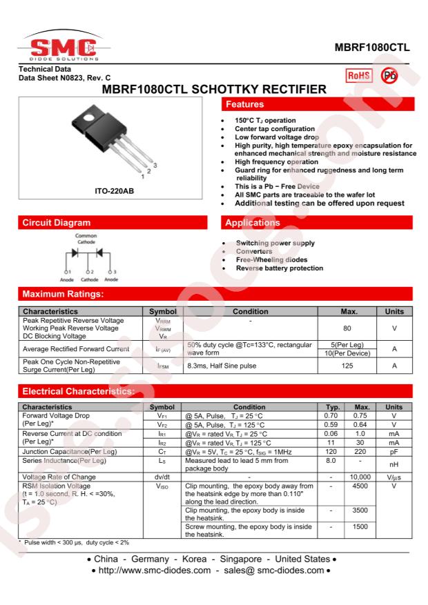 MBRF1080CTL