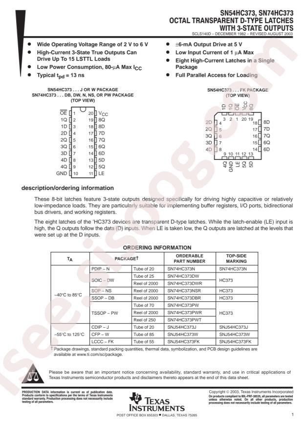 SN74HC373DWR