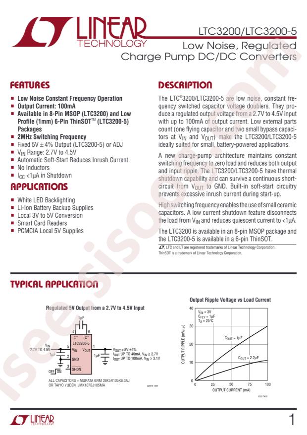 LTC3200ES6-5#TRMPBF