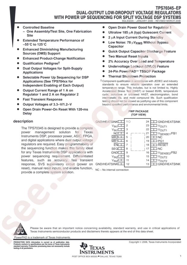 TPS70345MPWPREP