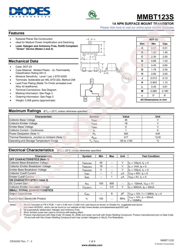 MMBT123S-7-F
