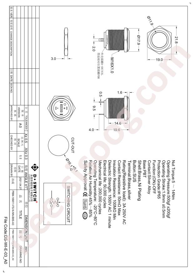 PBM-16M11-FS-N-NN-B8S