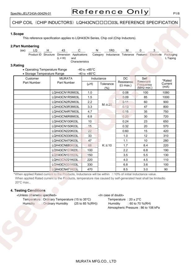 LQH43CN100K03L