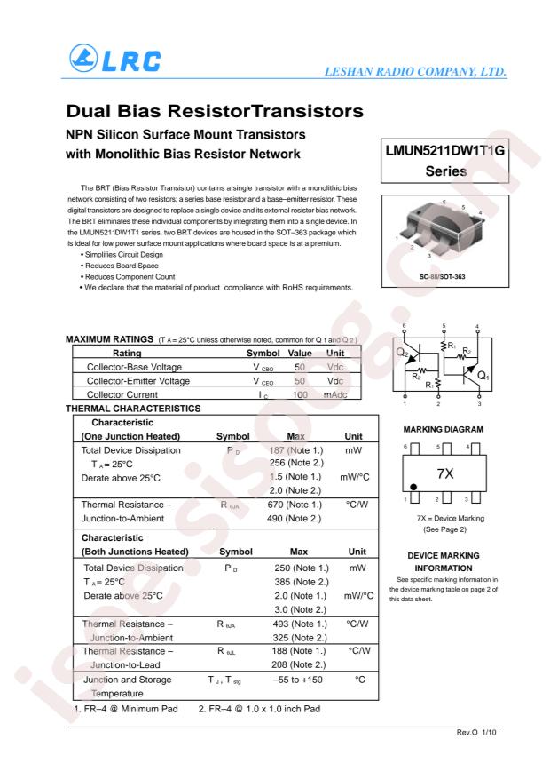 LMUN5211DW1T1G