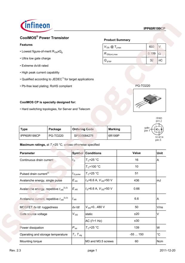 IPP60R199CP