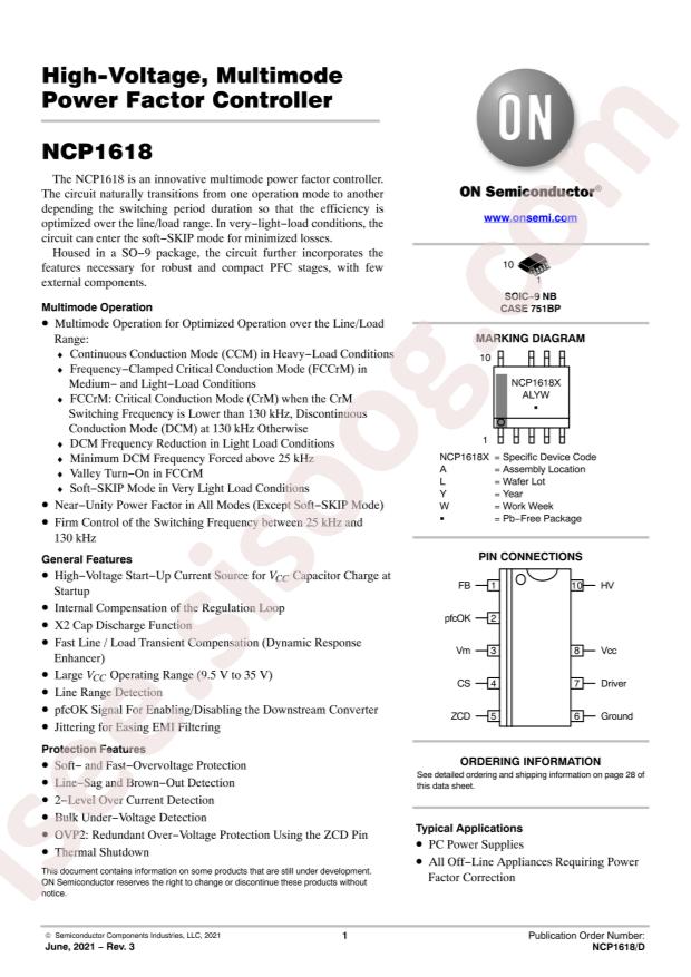 NCP1618BDR2G