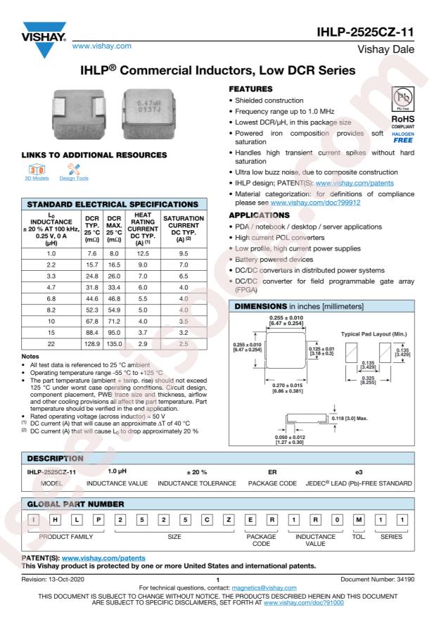 IHLP2525CZET4R7M11