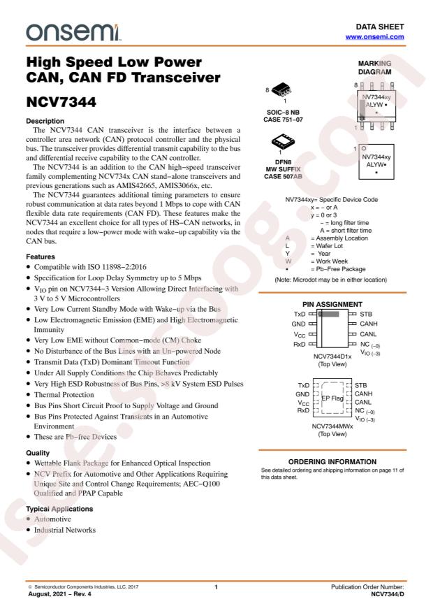 NCV7344D13R2G