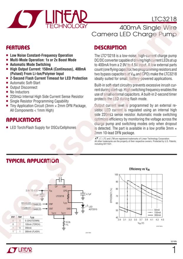 LTC3218EDDB#TRPBF
