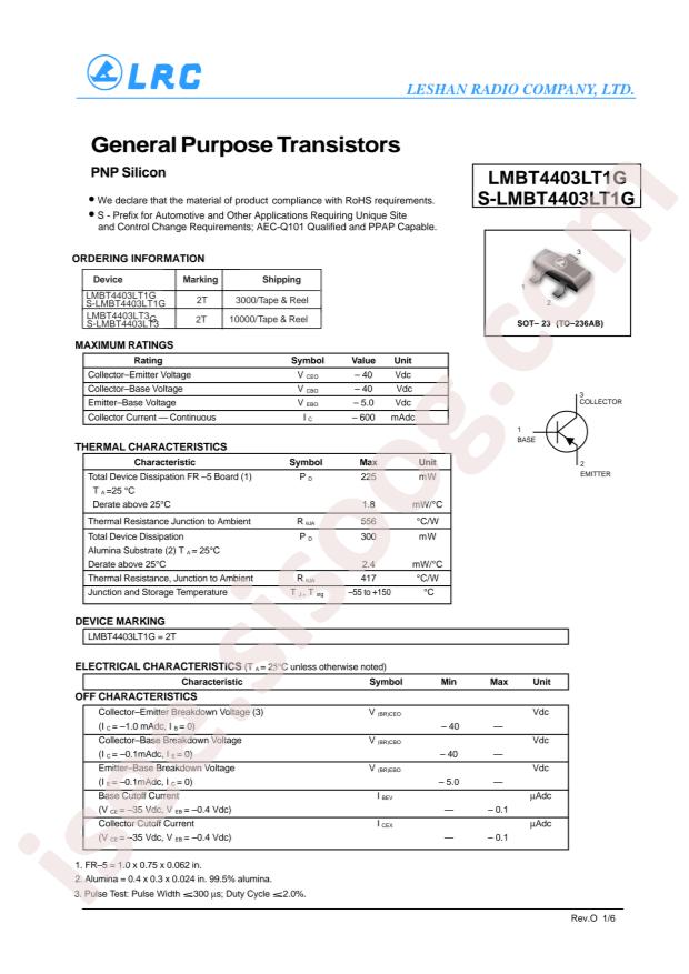 LMBT4403LT1G