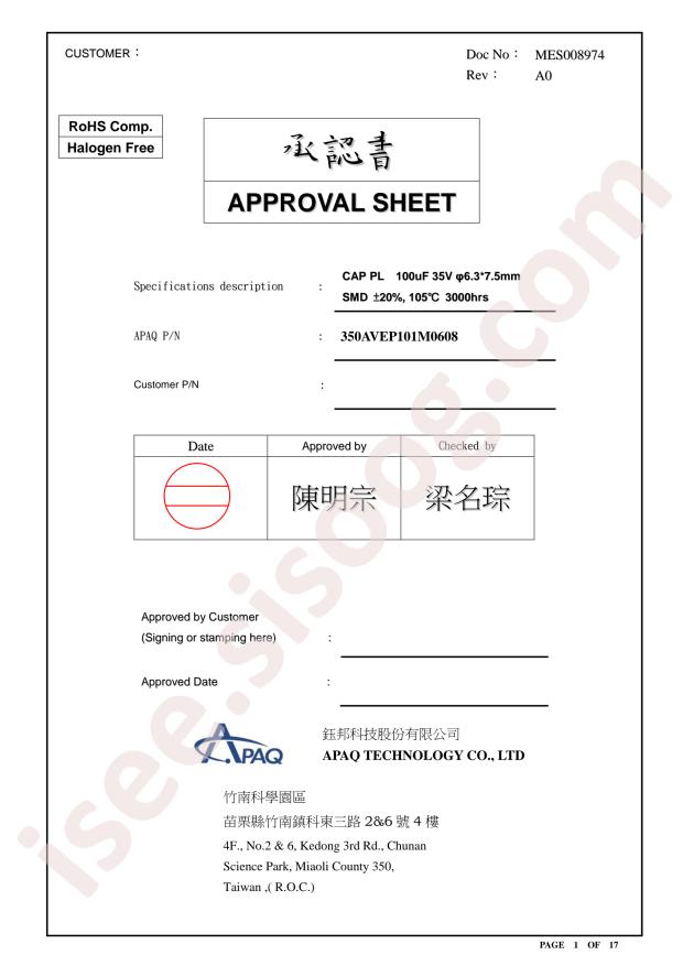 350AVEP101M0608