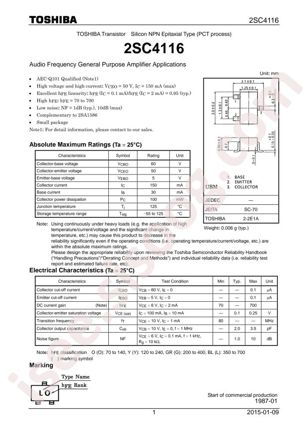 2SC4116-GR,LF