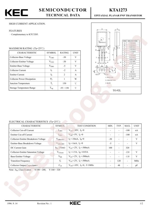 KTA1273-Y-AT/P