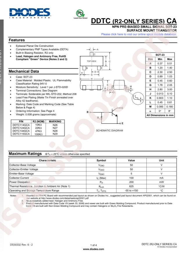 DDTC115GCA-7-F