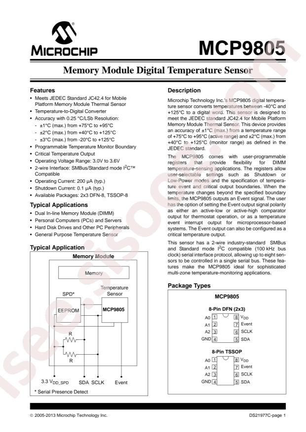 MCP9805-BE/ST