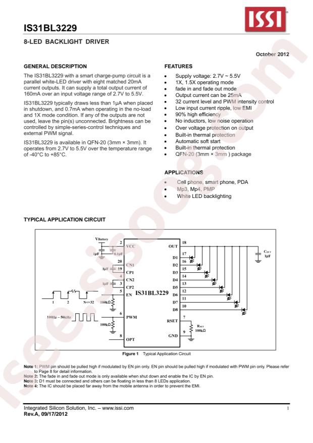 IS31BL3229-QFLS2-TR