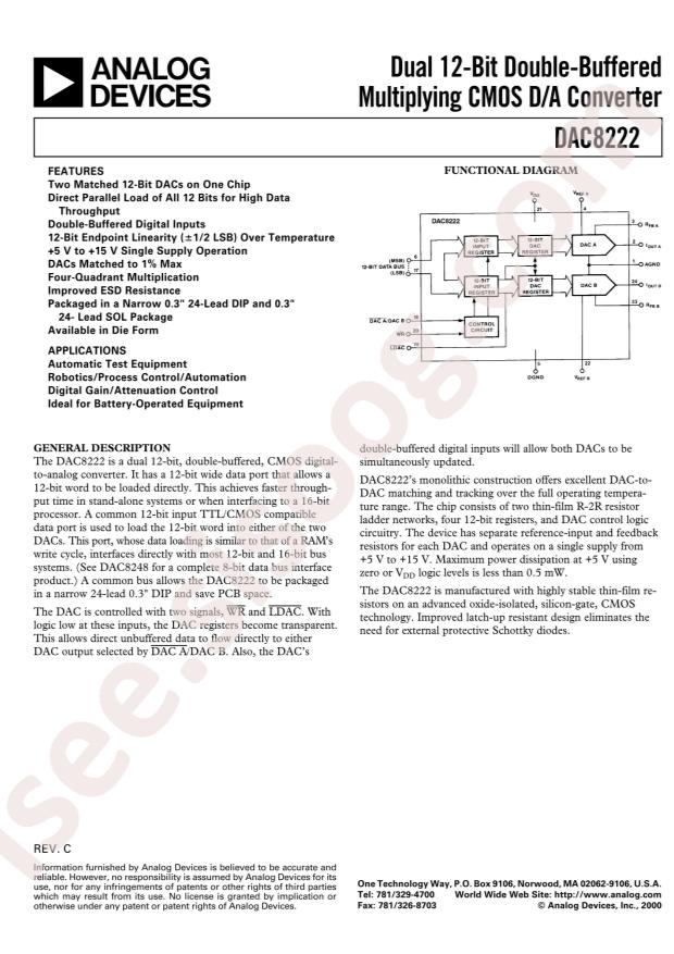 DAC8222FSZ-REEL