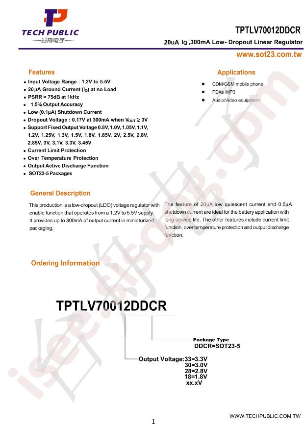 TPTLV70012DDCR