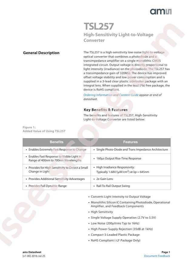 TSL257-LF