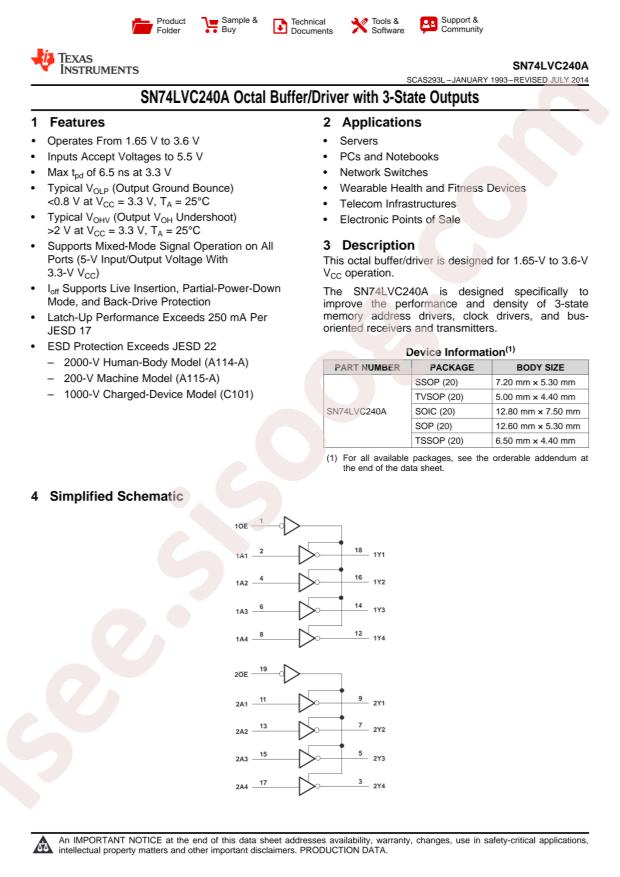 SN74LVC240APWR