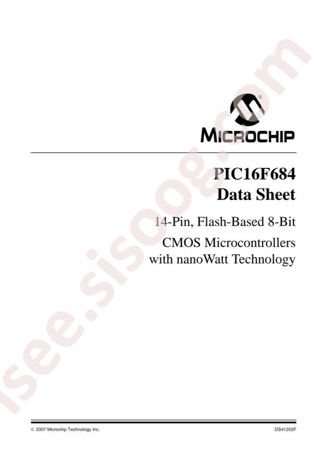 PIC16F684T-I/SL