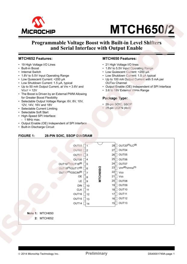 MTCH652-I/MV