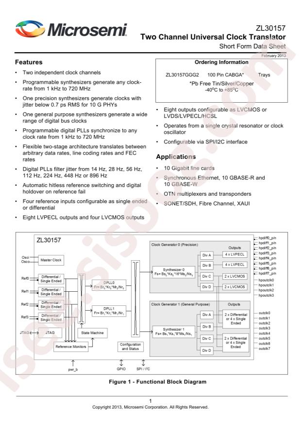 ZL30157GGG2