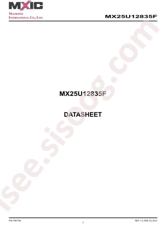 MX25U12835FZ2I-10G