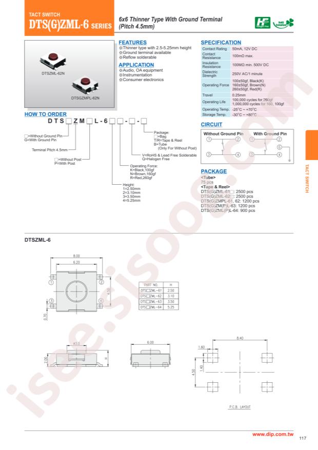 DTSZML-62N-V-T/R